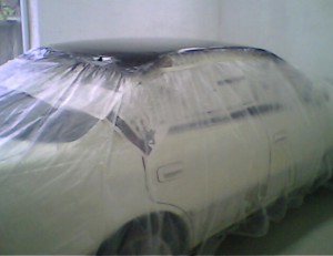 Покраска крыши автомобиля