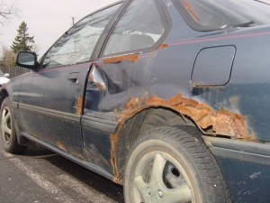 Покраска ржавчины на автомобиле