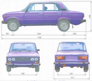Ваз 2106 контрольные размеры кузова