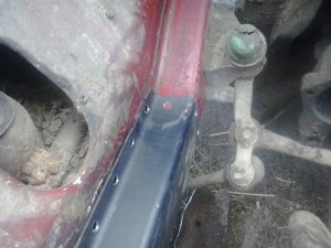 Заваренный кусок лонжерона