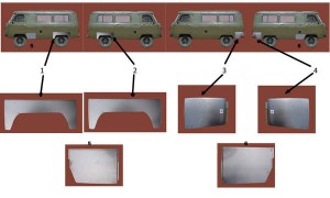 UAZ 2206 кузовные детали