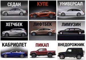 Разновидности кузовов