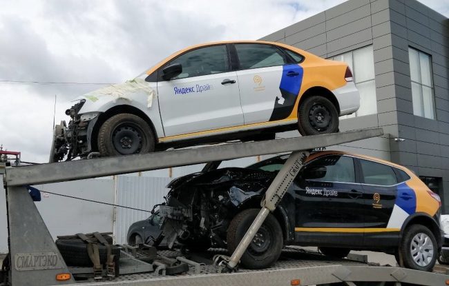 Авария на каршеринговом авто